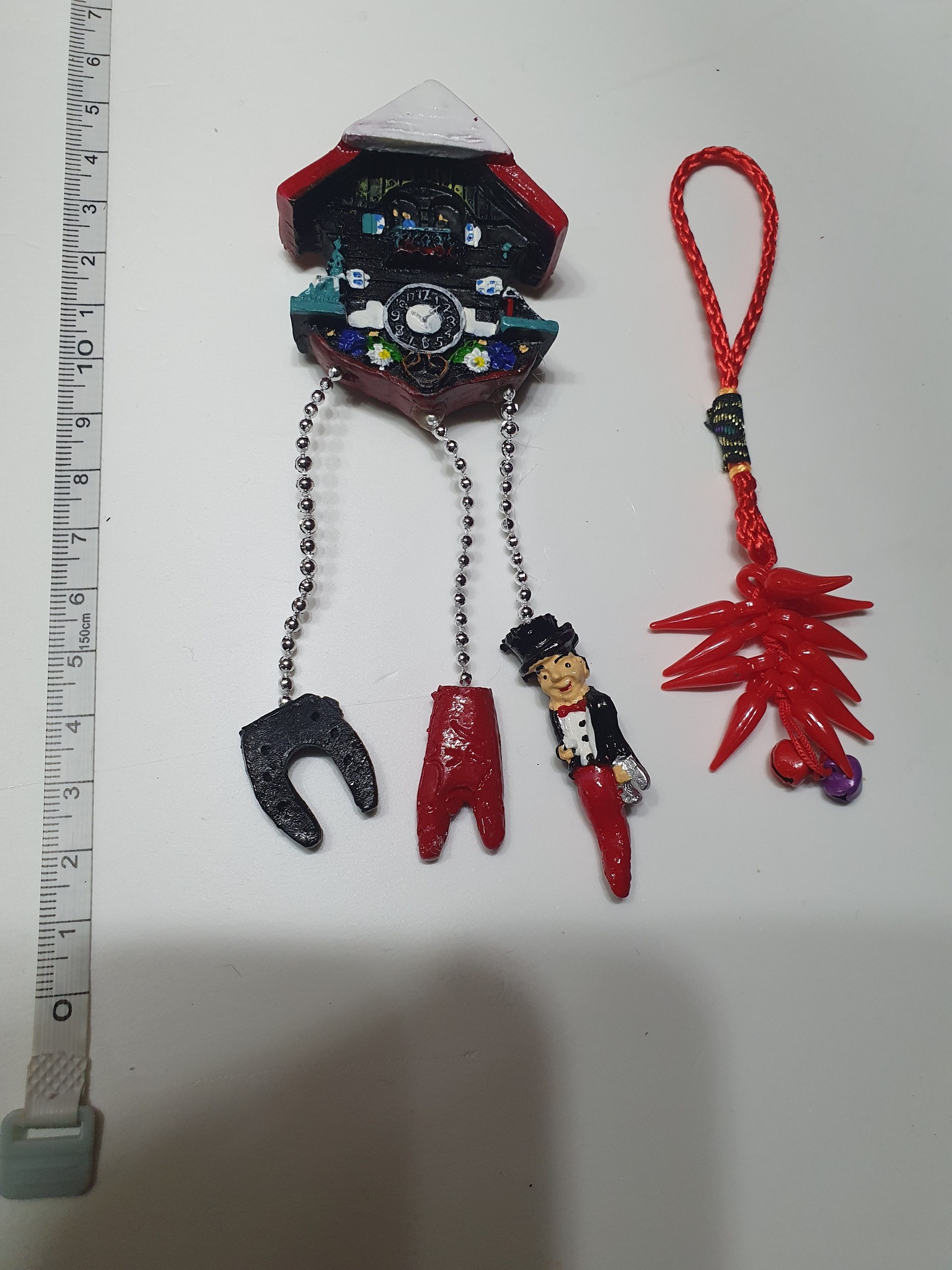 casetta orologio 3 corni h 13cm f 2